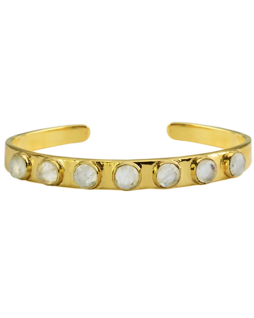 Renaissance Circle Earthstone Cuff