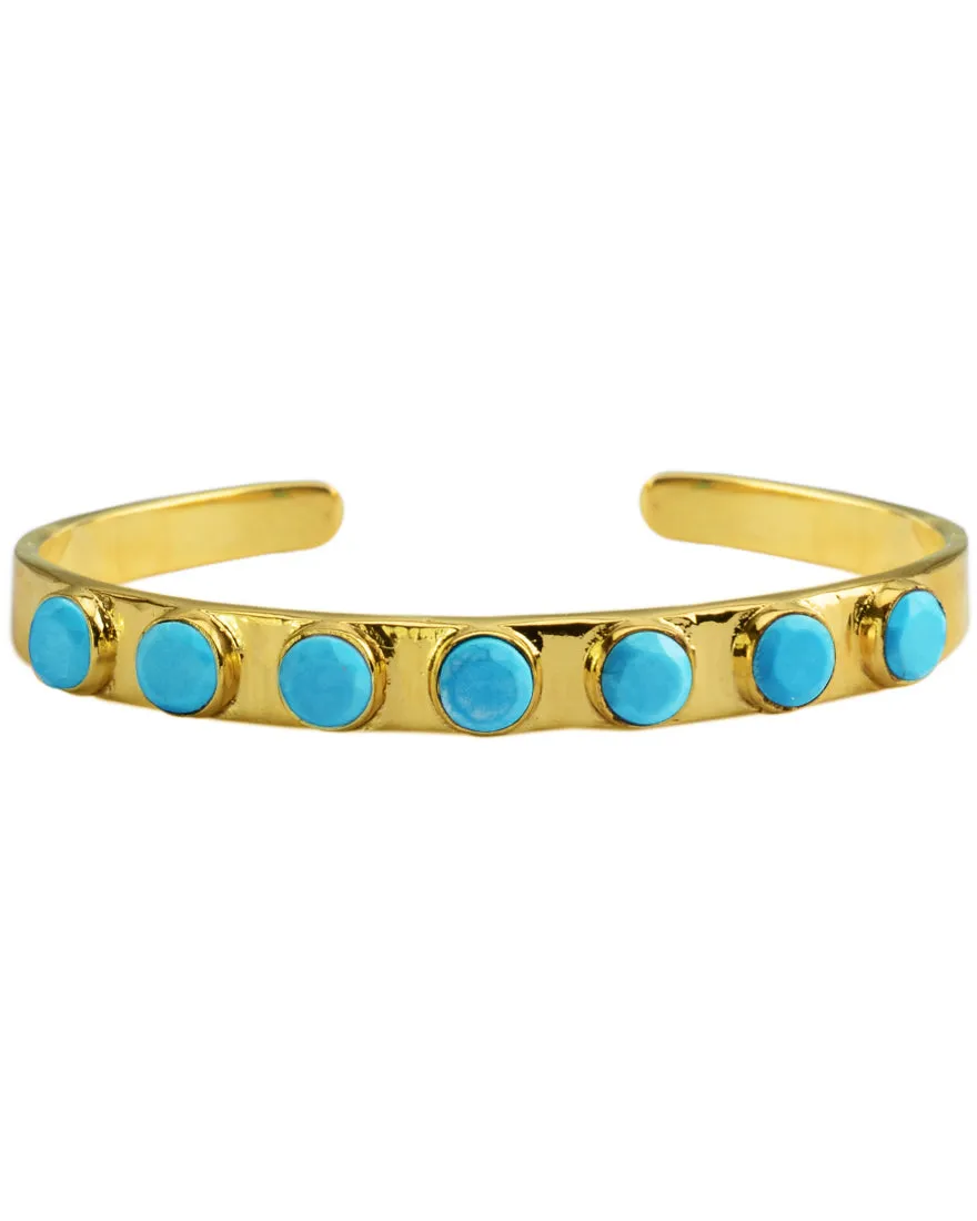 Renaissance Circle Earthstone Cuff