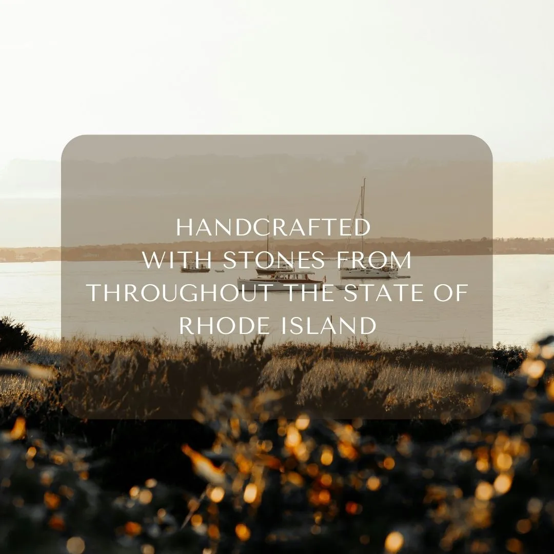 Rhode Island Stones   Crystal Glass