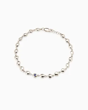 Ripple Stone Bracelet | Silver