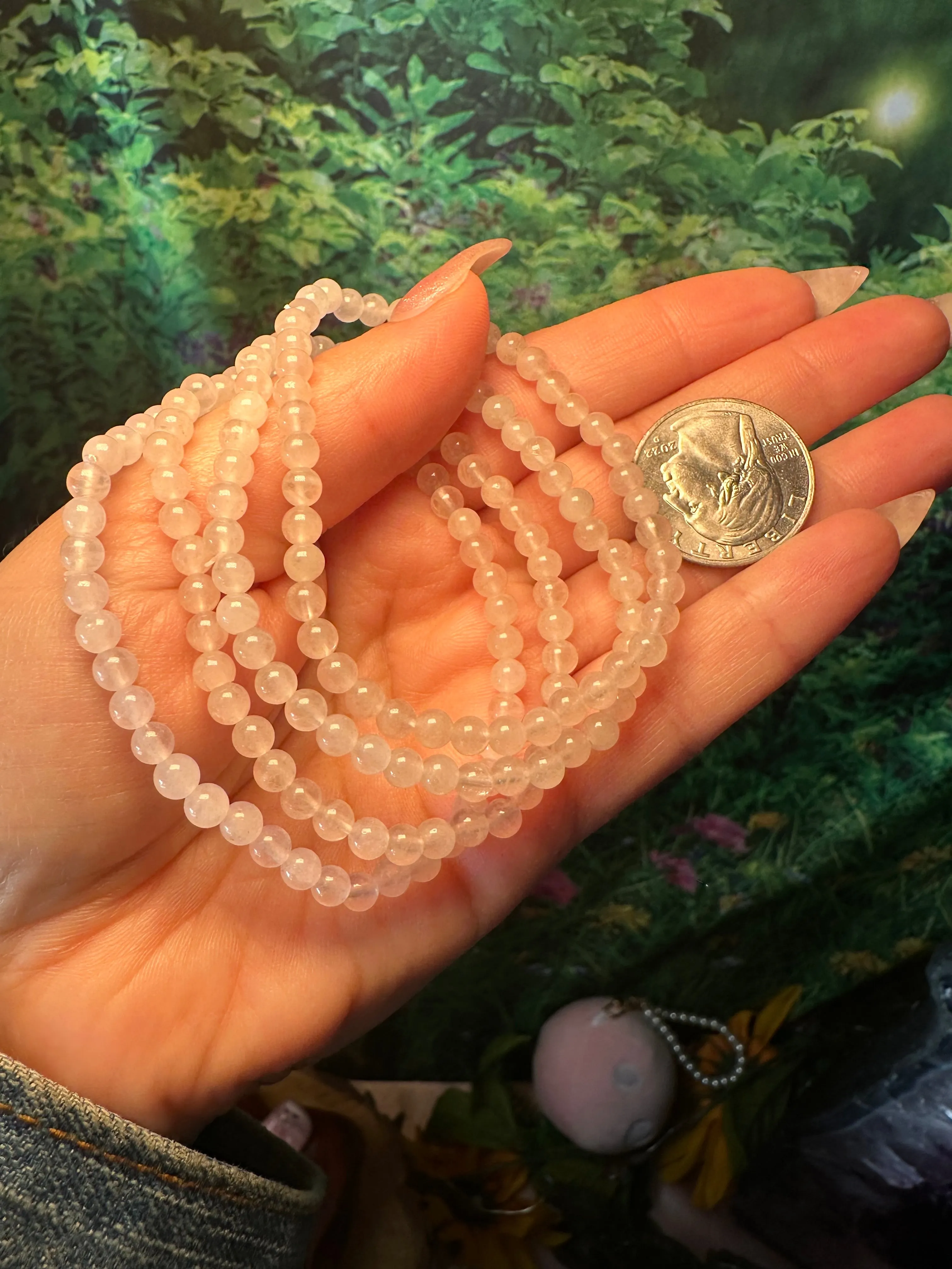 Rose Quartz bracelet - 4 mm