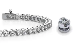 Round Prong Set Lab-Grown Diamond Tennis Bracelet with 2.01 ct.(finished) 1.9mm
