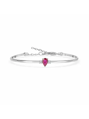 Ruby Cuff Bangle For Women - Size 2.6