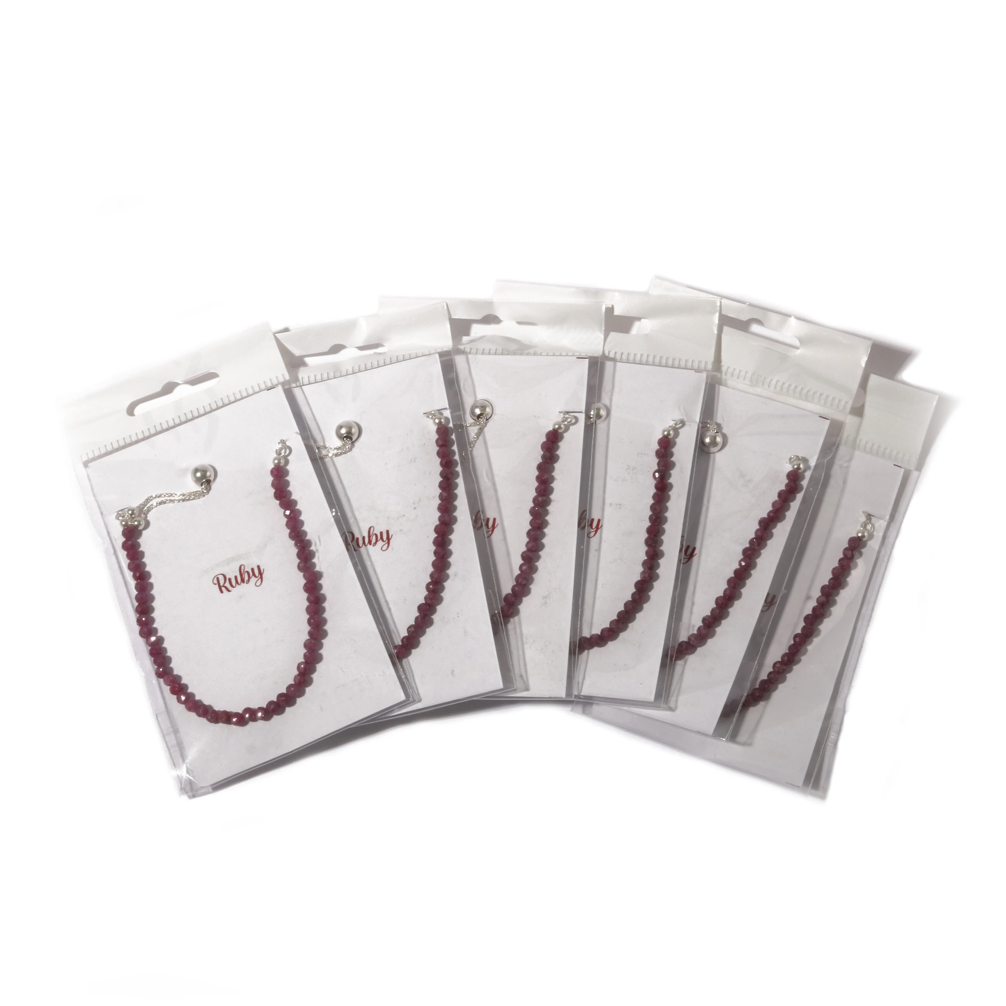 Ruby Sterling Silver Bracelet - Pack