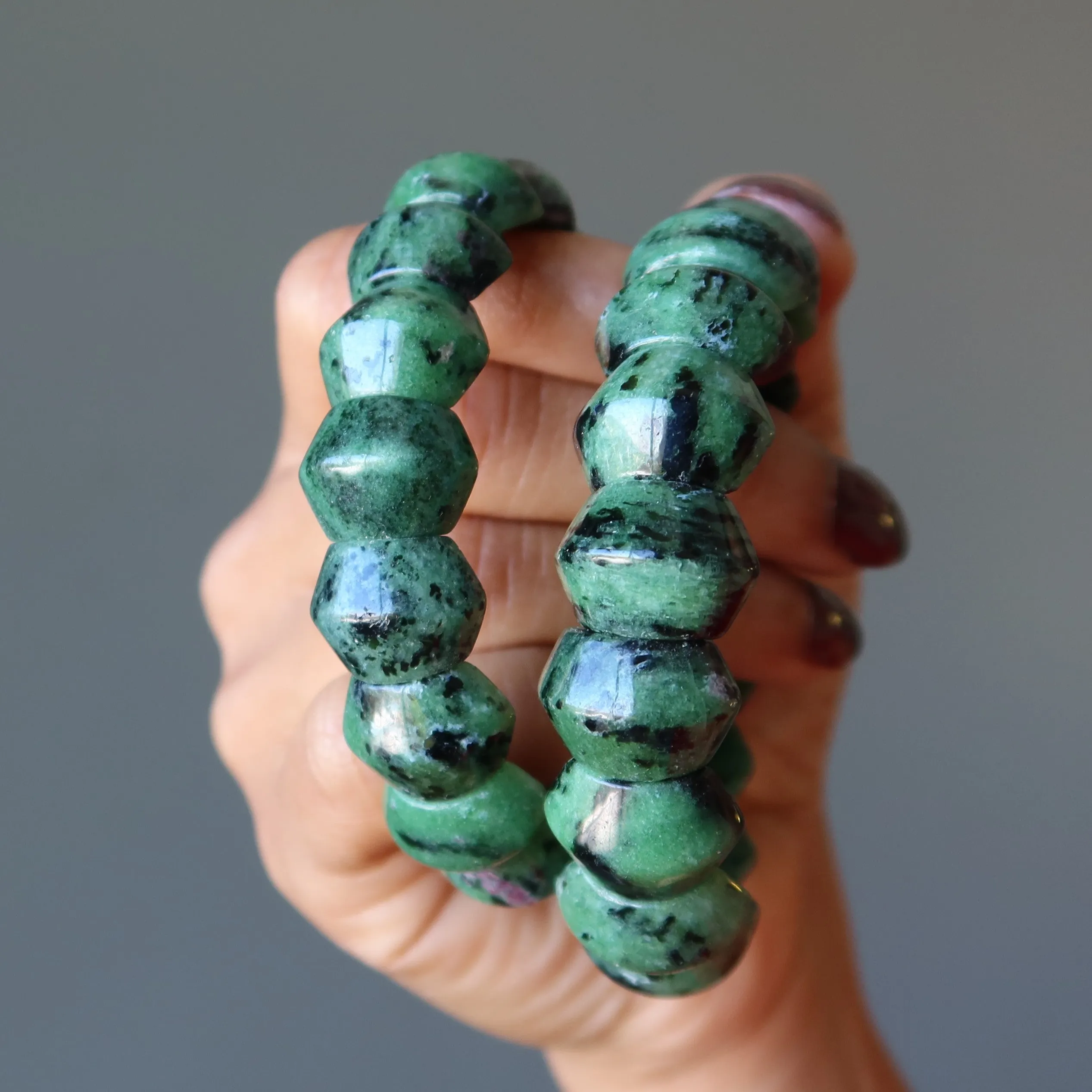 Ruby Zoisite Bracelet Delicious Arm Candy Crystal