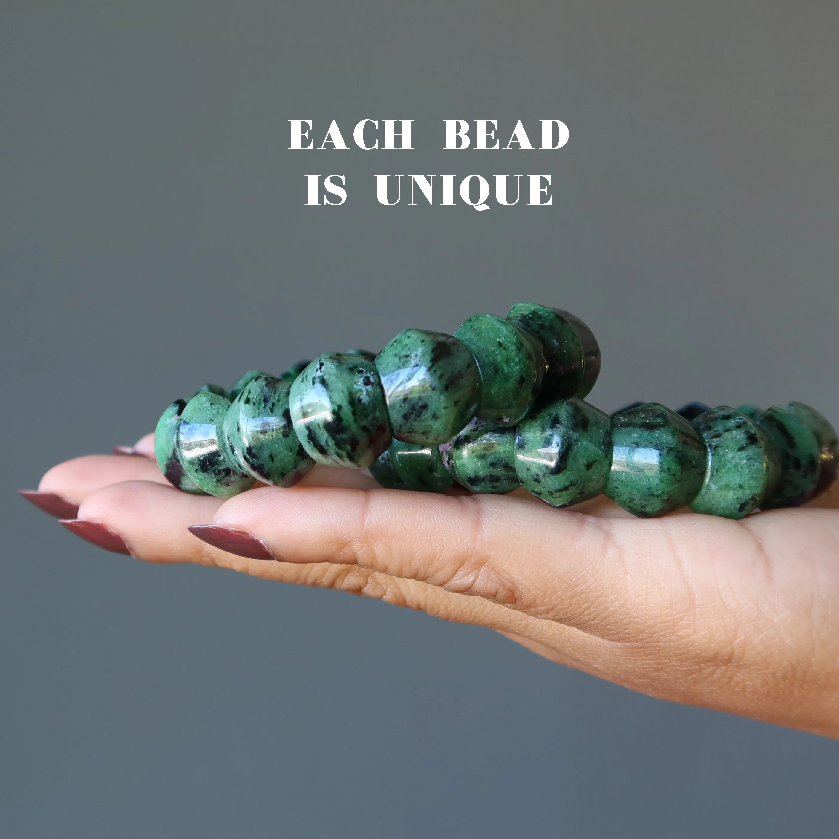 Ruby Zoisite Bracelet Delicious Arm Candy Crystal