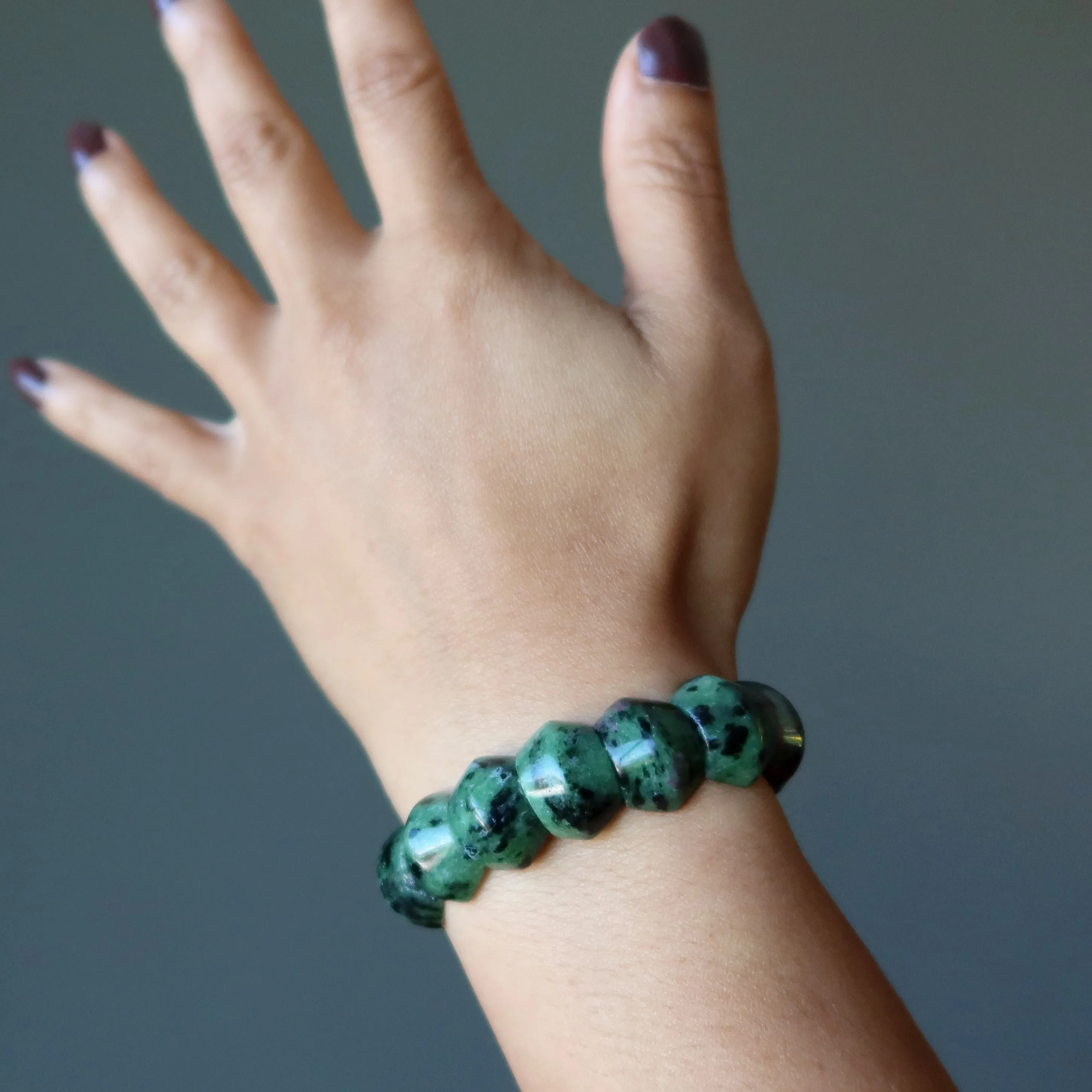 Ruby Zoisite Bracelet Delicious Arm Candy Crystal