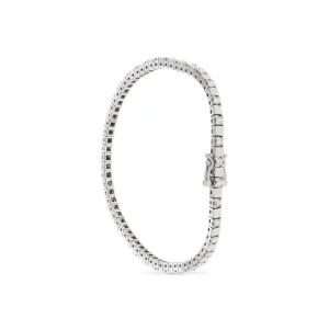 Sabel Collection White Gold and Diamond Alternating Station Bracelet