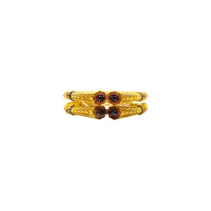 Sapphire Sky Gold Bangles