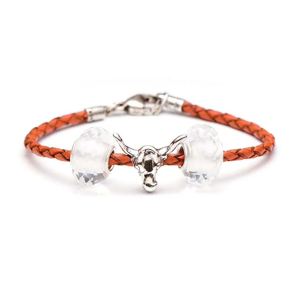 School Spirit Bracelets, Orange Longhorn