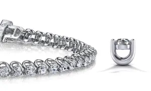 Scoop Link Lab-Grown Diamond Tennis Bracelet with 3.98 ct.(finished) 2.7mm