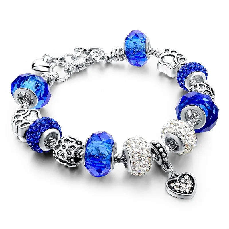 Selling Heart Charm Bracelets & Bangles Gold Bracelets For Women DIY Pulsera Famous Jewellery SBR150074