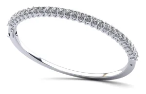 Sensational Sparkle Diamond Bangle Lab-Grown Diamond Bracelet with 2.64 ct.(finished) 1.3mm, 2.5mm