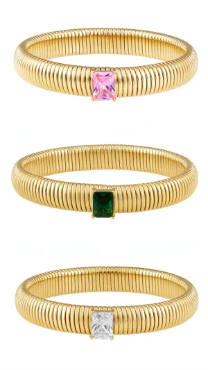 Serenity CZ Gold Bracelet