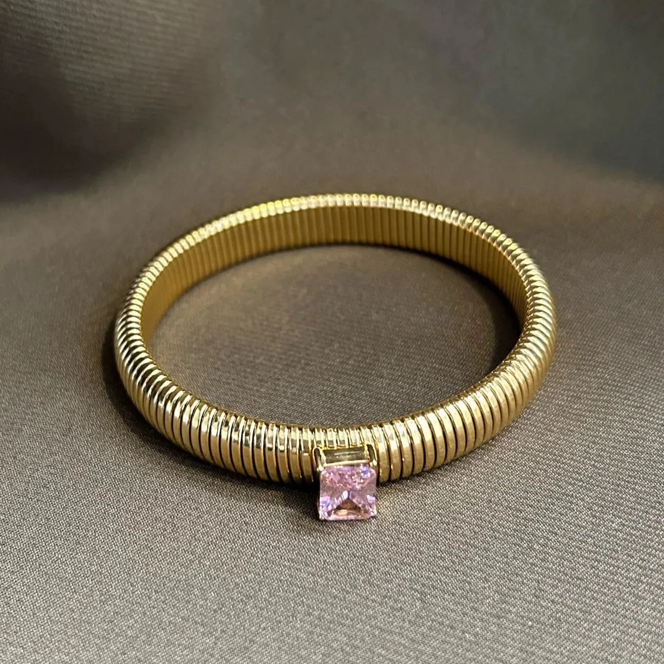 Serenity CZ Gold Bracelet