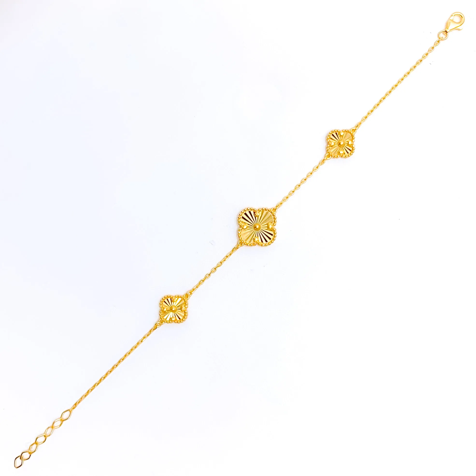 Shimmering Elevated 21k Gold Bracelet