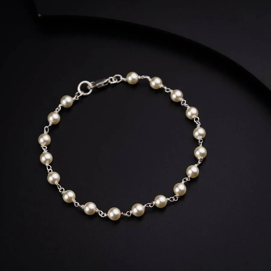 Silver Pearl Bracelet