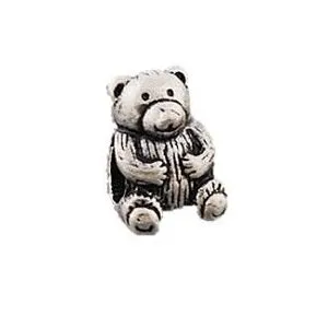 Silver Plated Bear Charm