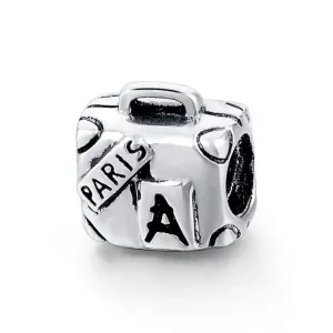 Silver Suitcase Charm