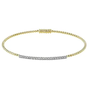 Simon G. Diamond Bar Pave Bangle Bracelet