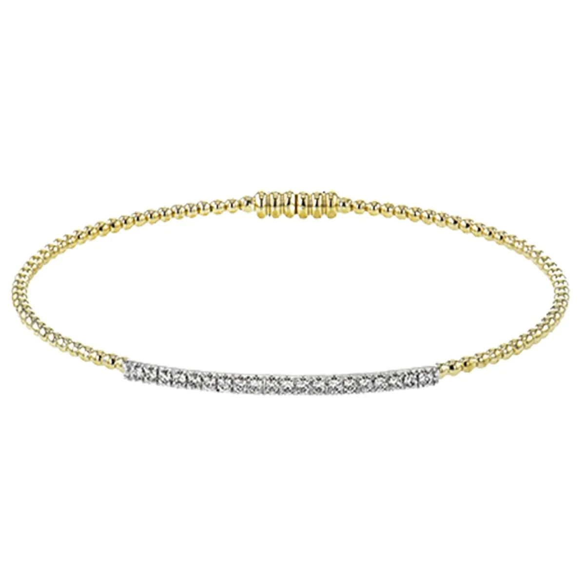 Simon G. Diamond Bar Pave Bangle Bracelet