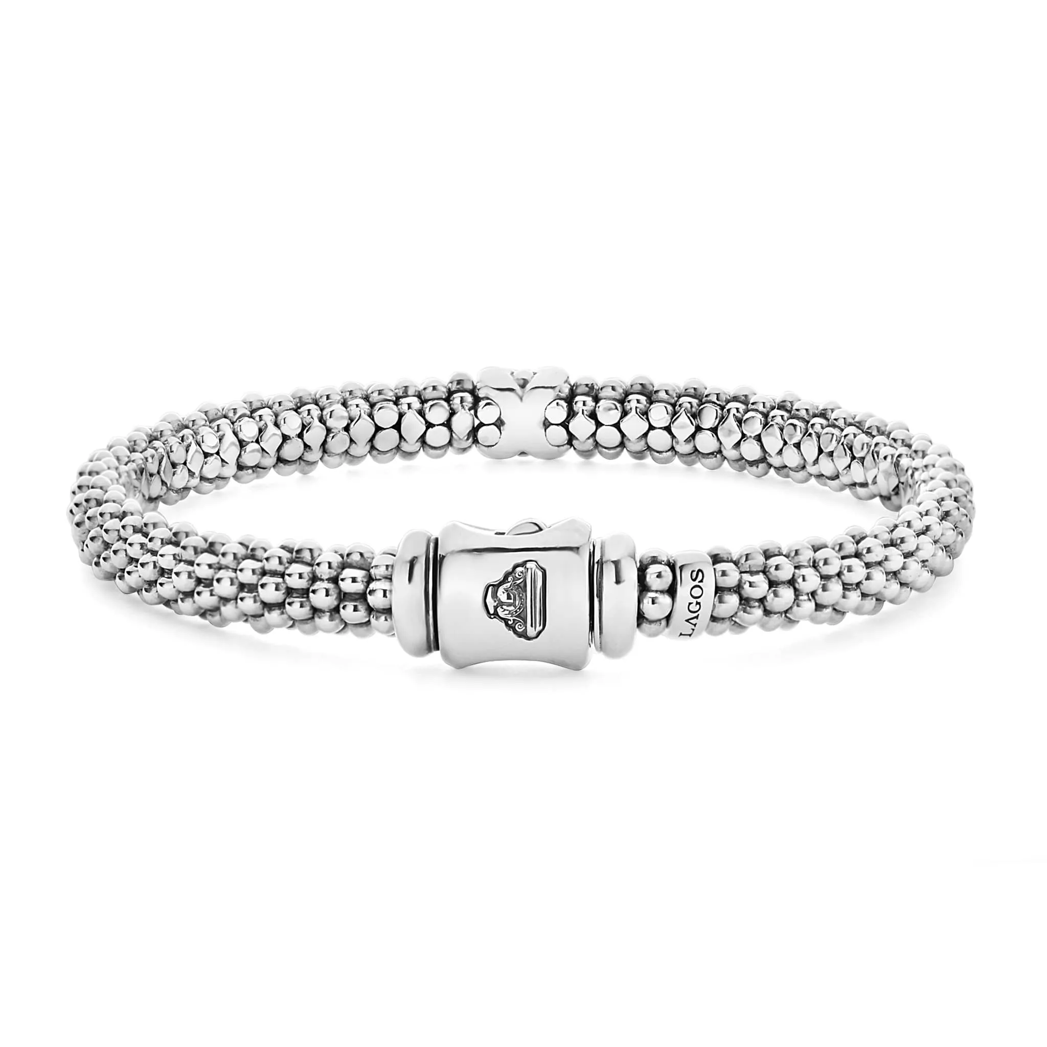 Single Station X Silver Diamond Bracelet | 6mm