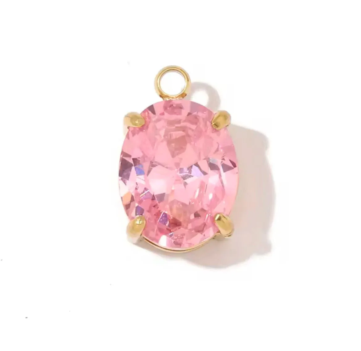Small Gem Stone Charm