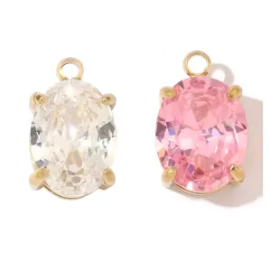 Small Gem Stone Charm