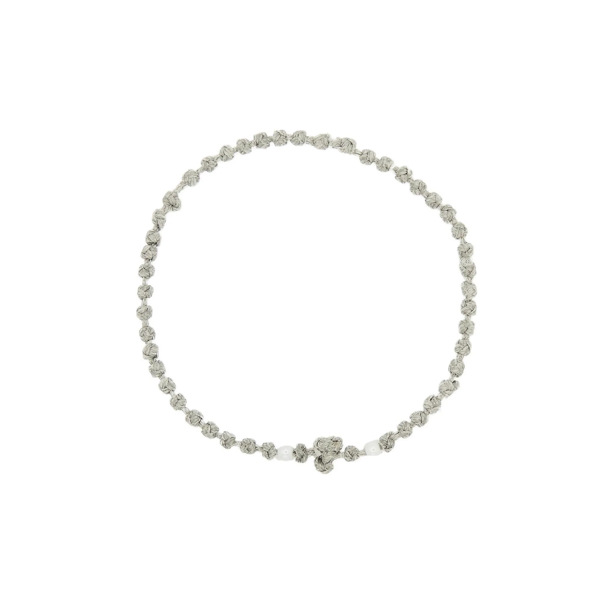 Small-Knot Prayer Bracelet With Cross, One Size