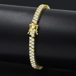 SNOWFIELD 3MM SILVER BRACELET CZ I  9220262