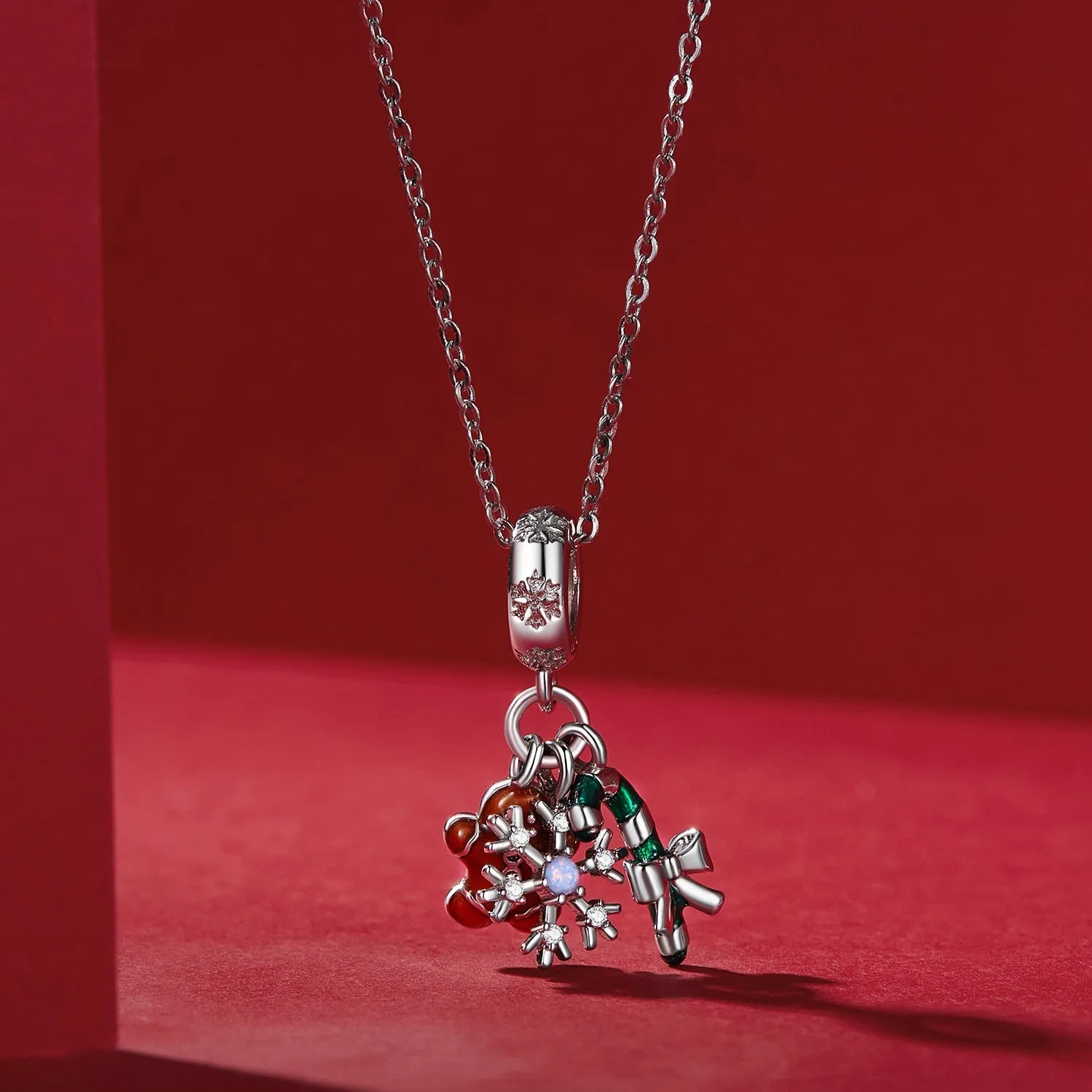Snowflake Christmas Pendant Charm