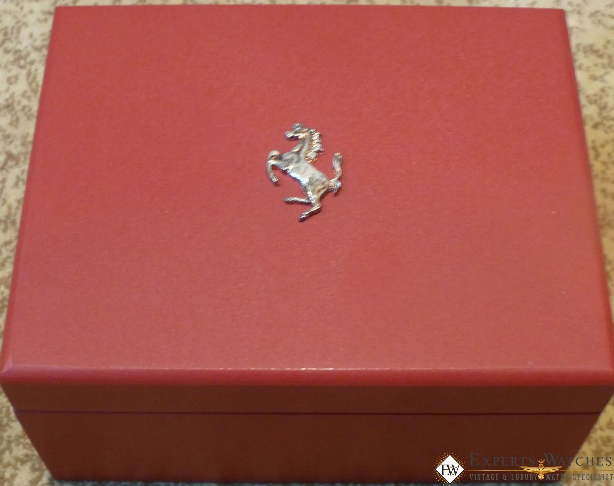 Sold!!! Girard Perregaux Ferrari Chronograph Date Automatic 8020 Silver Bracelet Box PP