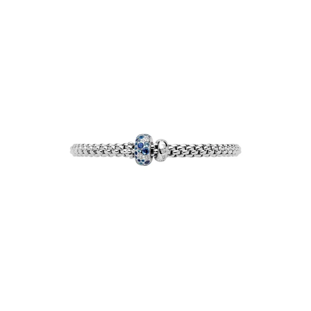 Solo 18ct White Gold Sapphire & Diamond Bracelet 61206BX_P2_B_BBX