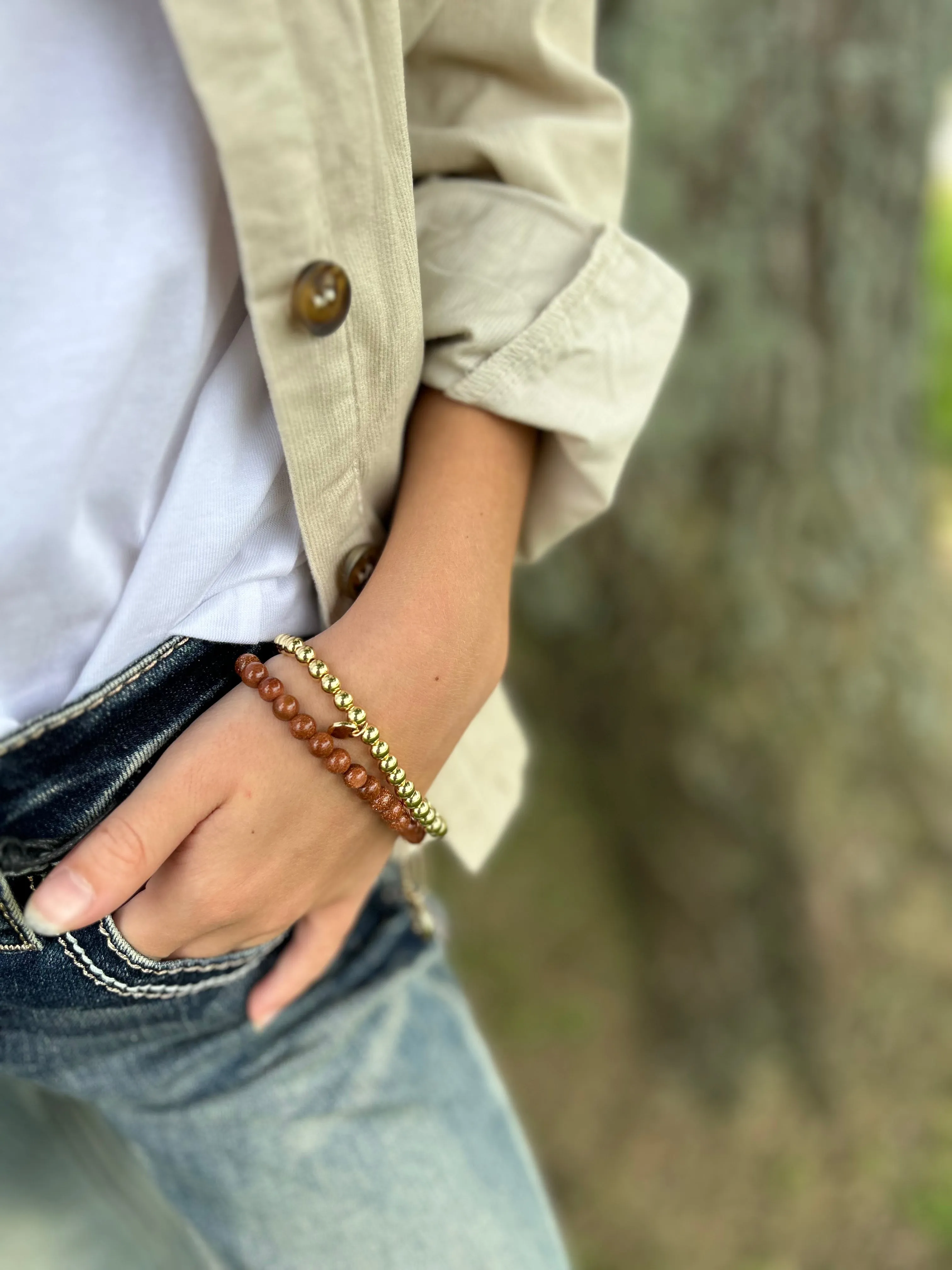 SS - Stone and Lava Stone Stack Bracelets (JKA)