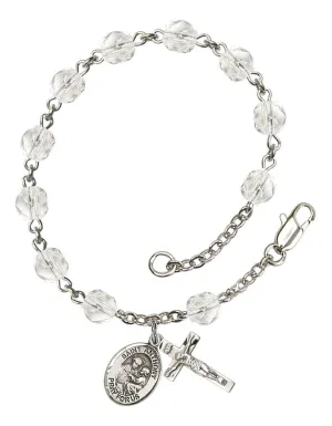 St. Anthony Custom Birthstone Rosary Bracelet