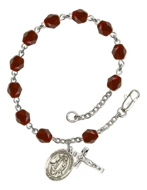 St. Anthony of Egypt Custom Birthstone Rosary Bracelet