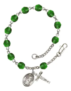 St. Christina the Astonishing Custom Birthstone Rosary Bracelet