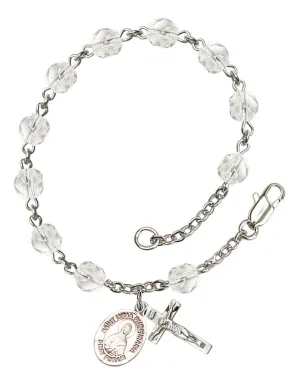 St. Lydia Purpuraria Custom Birthstone Rosary Bracelet