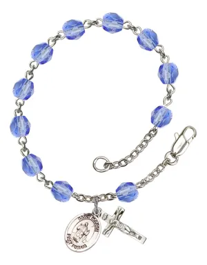 St. Maron Custom Birthstone Rosary Bracelet