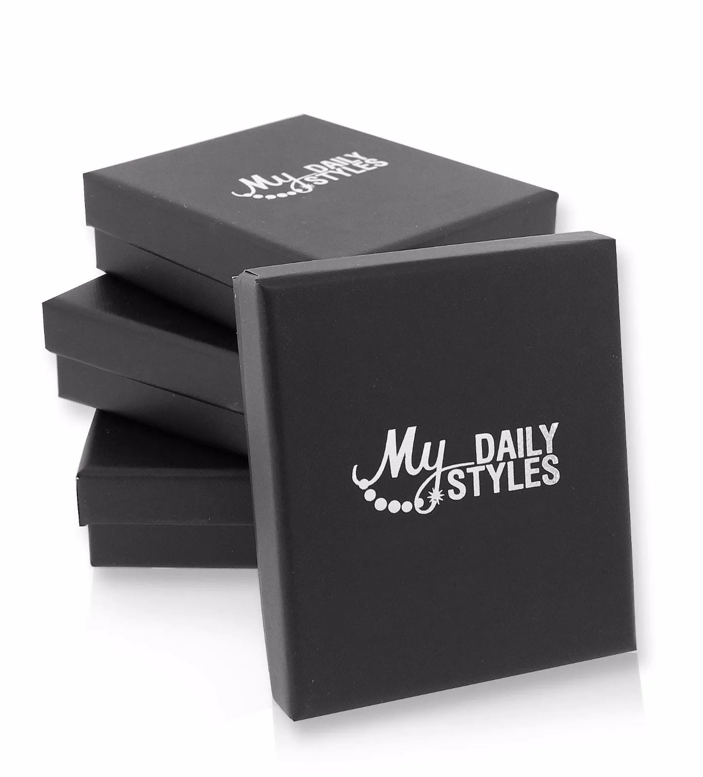 Stainless Steel Black Leather Silver-Tone CZ Men's Bracelet