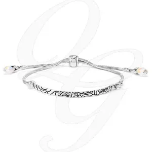 Sterling Silver Reflections Clear Swarovski Crystal Adj. Bracelet