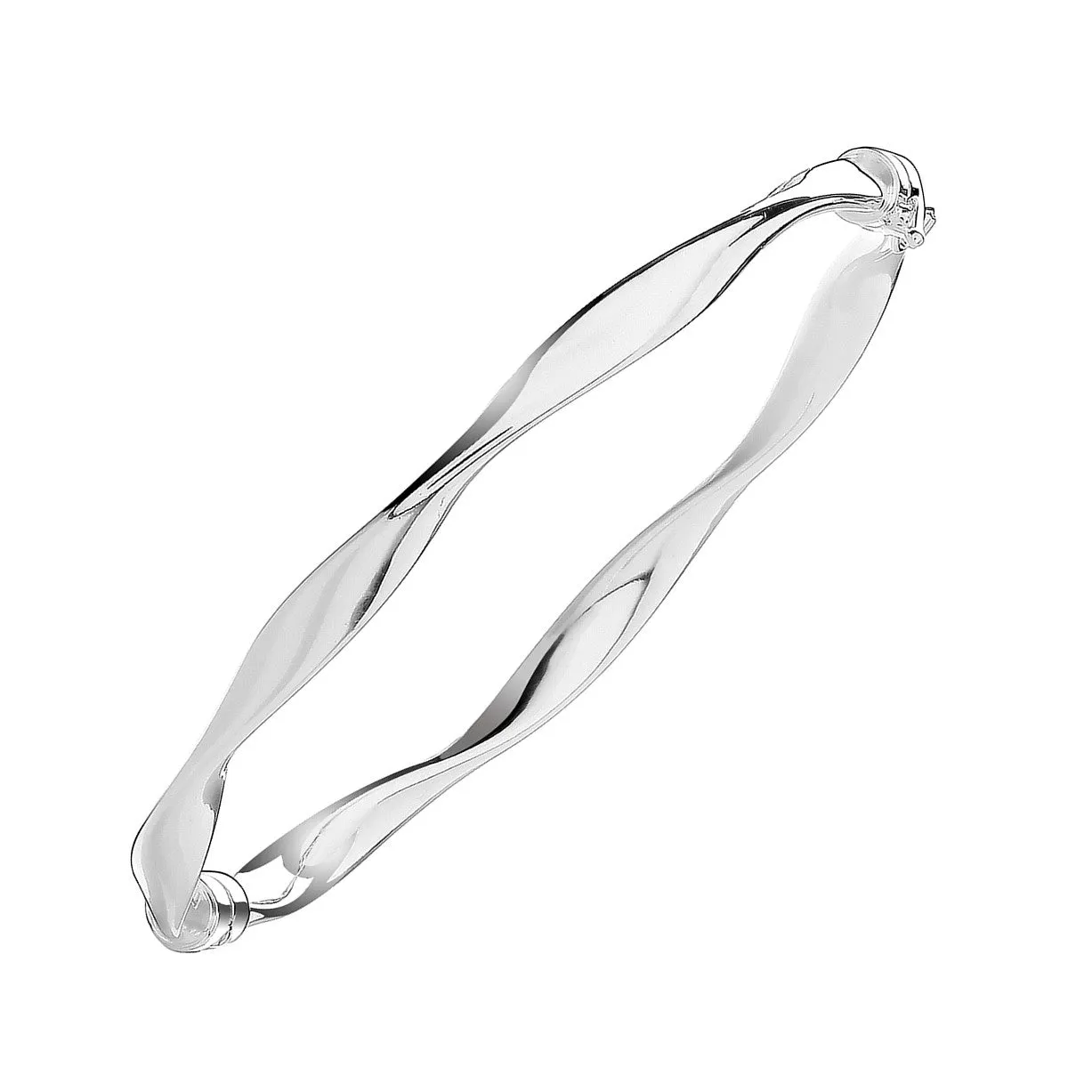 Sterling Silver Twist Bangle