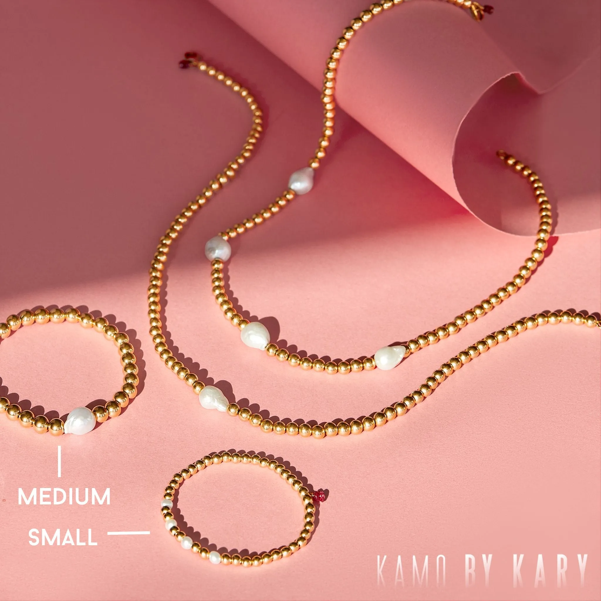 Styled Set: Three Small Gold-Filled Bracelets