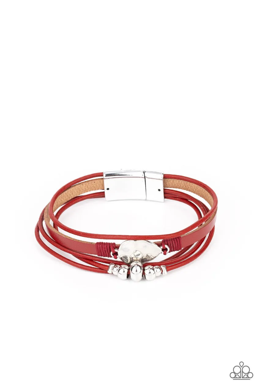 Tahoe Tourist Red Paparazzi Bracelet