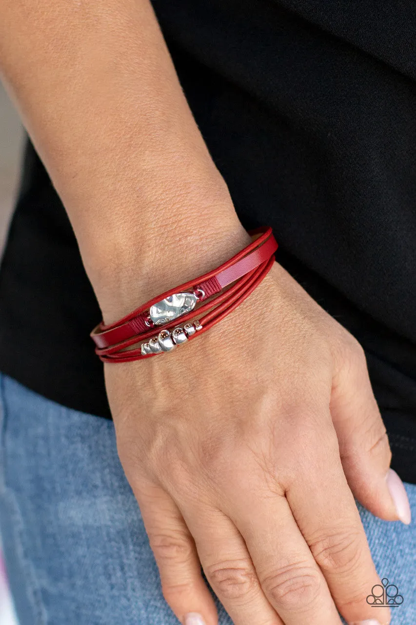 Tahoe Tourist Red Paparazzi Bracelet