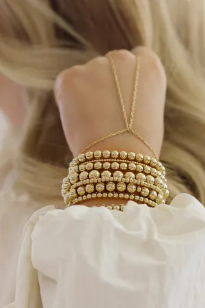 THE FULL CLASSIC STACK | 14K Gold Filled Anti-Tarnish Ball Beaded Bracelets