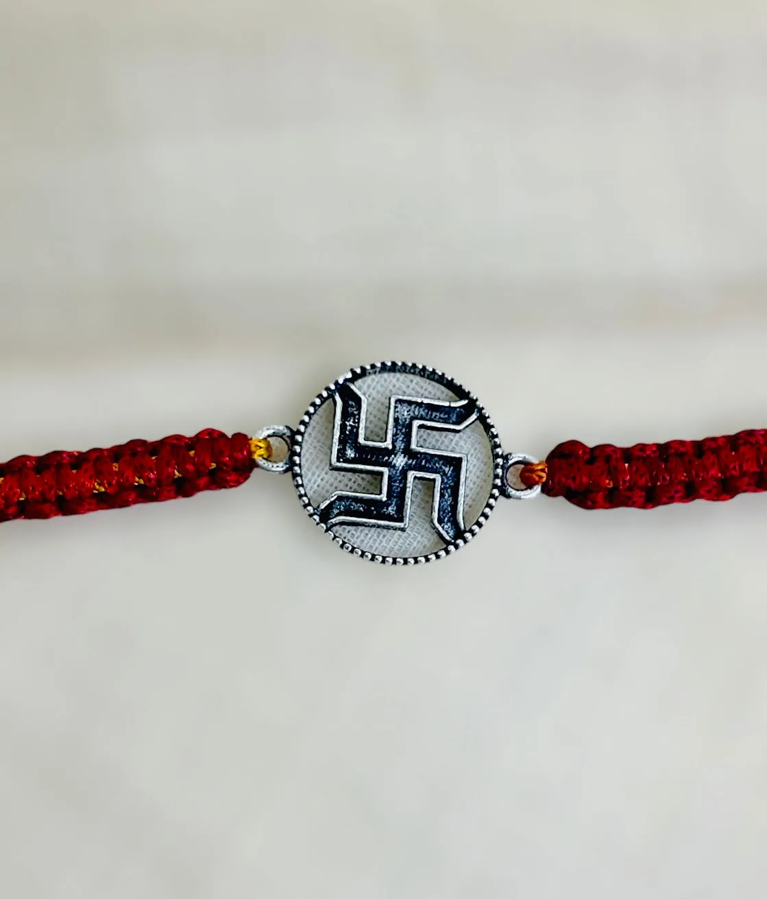 The Om Silver Rakhi