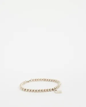 Tiffany & Co. Silver Heart Tag Bead Bracelet