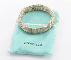 Tiffany & Co Sterling Silver Somerset Mesh Bracelet