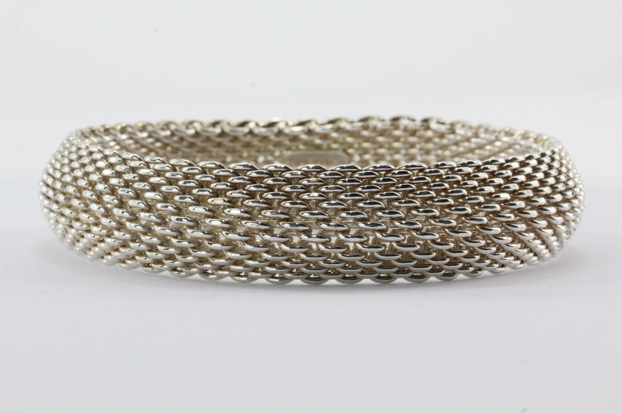 Tiffany & Co Sterling Silver Somerset Mesh Bracelet